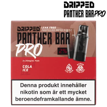 Dripped Panther Bar Pro Cola Ice 20 mg Förpackning