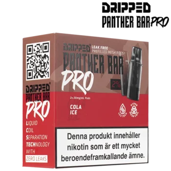 Dripped Panther Bar Pro Cola Ice 20 mg Förpackning i profil