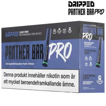 Dripped Panther Bar Pro Batteri Gun Metal Grey 10-Pack