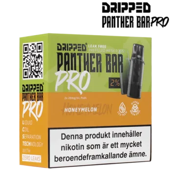 Dripped Panther Bar Pro Honeymelon 20 mg Förpackning i profil