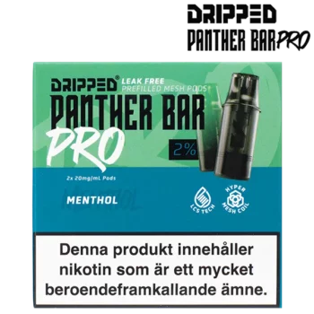 Dripped Panther Bar Pro Menthol 20 mg Förpackning