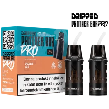 Dripped Panther Bar Pro Peach Ice 20 mg/ml nikotin Podsystem med förpackning