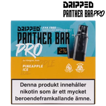 Dripped Panther Bar Pro Pineapple Ice 20 mg Förpackning