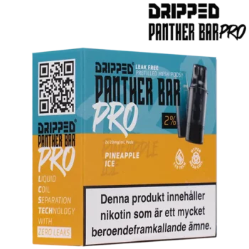 Dripped Panther Bar Pro Pineapple Ice 20 mg Förpackning i profil