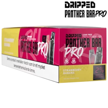 Dripped Panther Bar Pro Strawberry Banana 20 mg 10 Pack