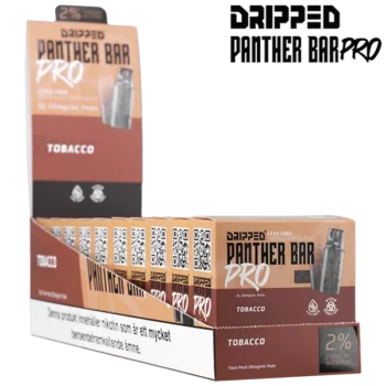 Dripped Panther Bar Pro Tobacco 20 mg Displayförpackning