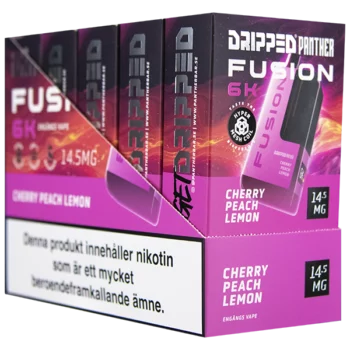 Dripped Panther Fusion 6K Cherry Peach Lemon