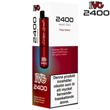 IVG 2400 Mesh Fizzy Cherry 20 mg