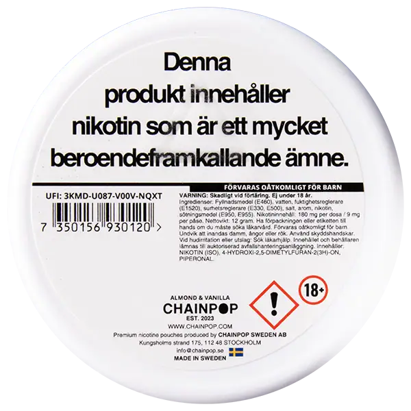 Chainpop Almond & Vanilla 9 mg