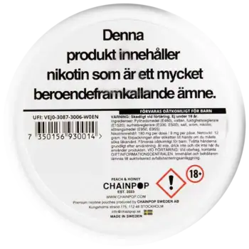 Chainpop Peach & Honey 9 mg
