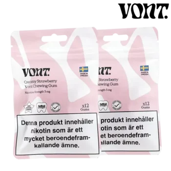 Vont Chewing Gum Creamy Strawberry 2-pack