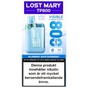 Lost Mary TP800 Blueberry Sour Raspberry