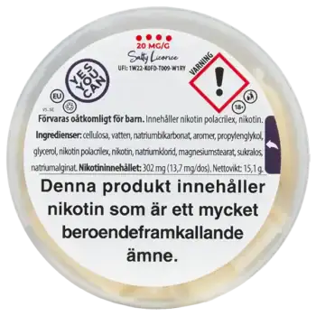 BAGZ Salty Licorice 20 mg