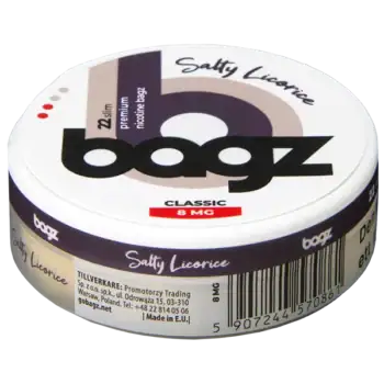 BAGZ Salty Licorice 8 mg