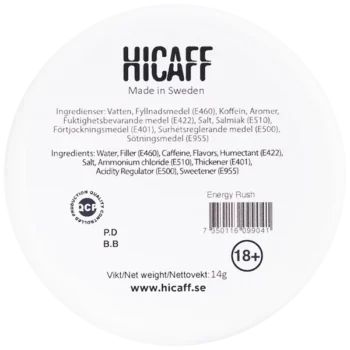 Hicaff Energy Rush | 100 mg