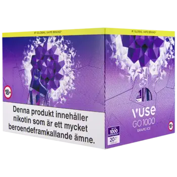 Vape Go Box 1000 Grape Ice 20 mg