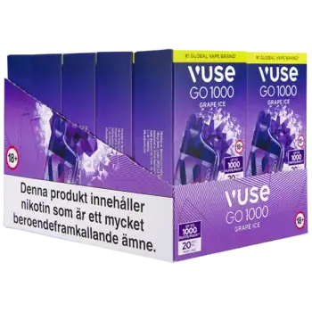 Vape Go Box 1000 Grape Ice 20 mg