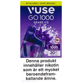 Vape Go Box 1000 Grape Ice 20 mg