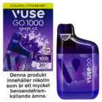 Vuse Go Box 1000 Grape Ice 20 mg | Kp fraktfritt