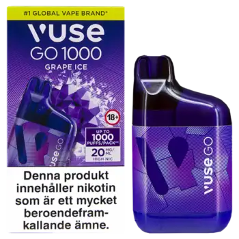 Vape Go Box 1000 Grape Ice 20 mg