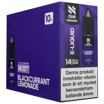 N One Bar Salt Blackcurrant Lemonade14 mg | 10 ml
