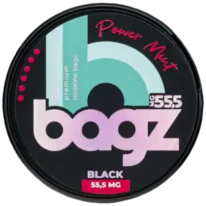BAGZ Power Mint Black 55,5 mg