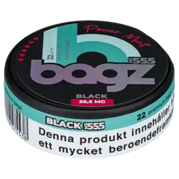BAGZ Power Mint Black 55,5 mg