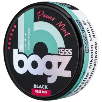 BAGZ Power Mint Black 55,5 mg