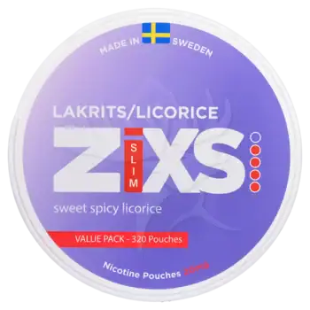 Z!XS Slim Lakrits Jumbo Can 10 mg