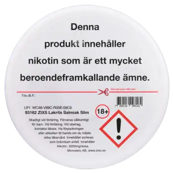 Z!XS Slim Lakrits Jumbo Can 10 mg