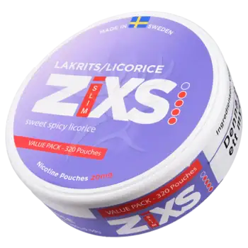 Z!XS Slim Lakrits Jumbo Can 10 mg