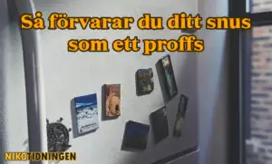 Så förvarar du ditt snus som ett proffs