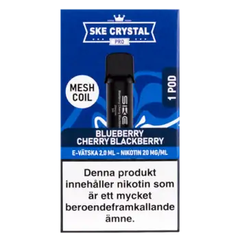SKE Crystal PRO Pod Blueberry Cherry Blackberry 20 mg