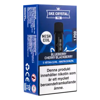 SKE Crystal PRO Pod Blueberry Cherry Blackberry 20 mg