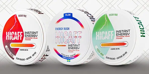 Hicaff är tobak och nikotinfritt snus