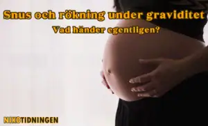 Snus och rökning under graviditet - vad händer egentligen?