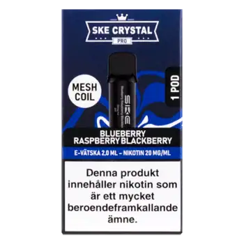 SKE Crystal PRO Pod Blueberry Raspberry Blackberry 20 mg