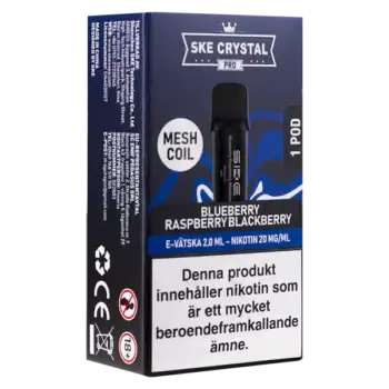 SKE Crystal PRO Pod Blueberry Raspberry Blackberry 20 mg