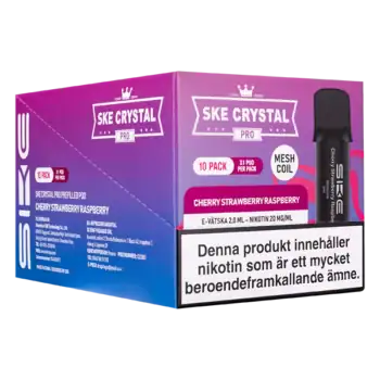 SKE Crystal PRO Pod Cherry Strawberry Raspberry 20 mg