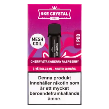 SKE Crystal PRO Pod Cherry Strawberry Raspberry 20 mg