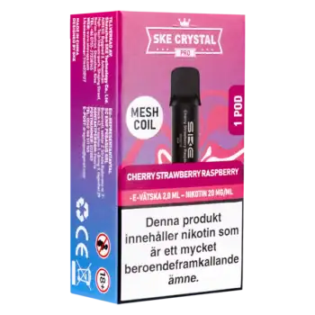 SKE Crystal PRO Pod Cherry Strawberry Raspberry 20 mg
