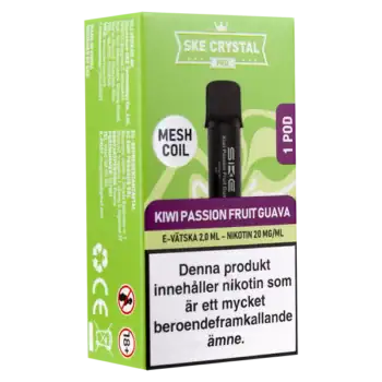 SKE Crystal PRO Pod Kiwi Passion Fruit Guava 20 mg