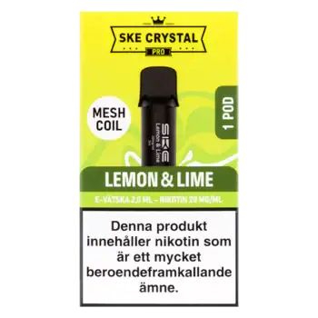 SKE Crystal PRO Pod Lemon & Lime 20 mg
