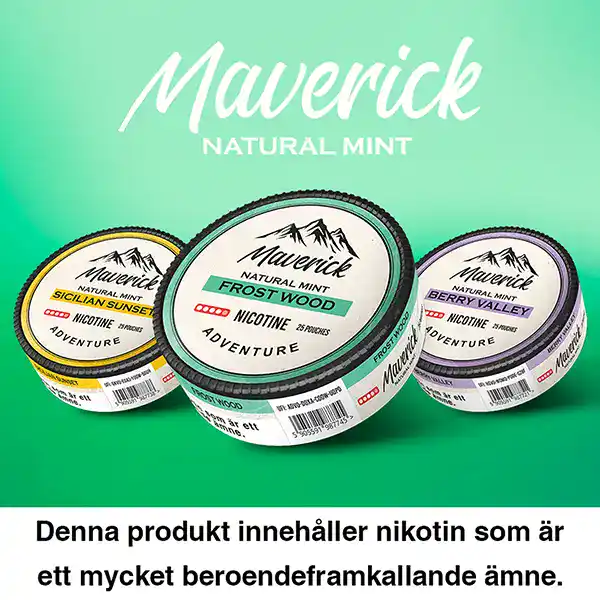 Maverick All White Portionssnus