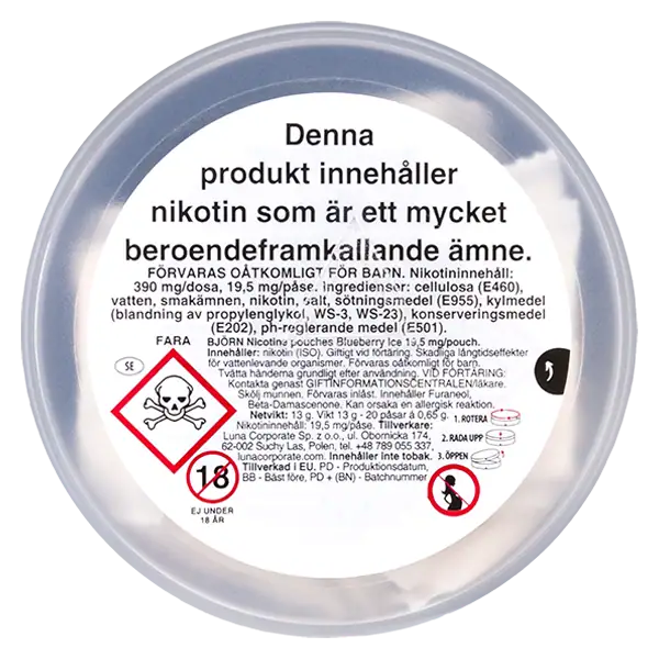 BJÖRN Blueberry Ice 19,5 mg