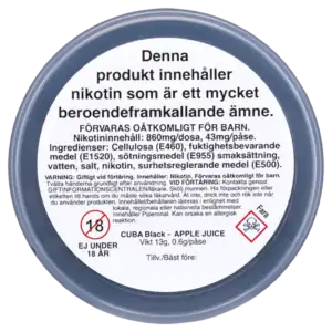 CUBA Apple Juice Black 43 mg