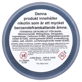 CUBA Apple Juice Black 43 mg