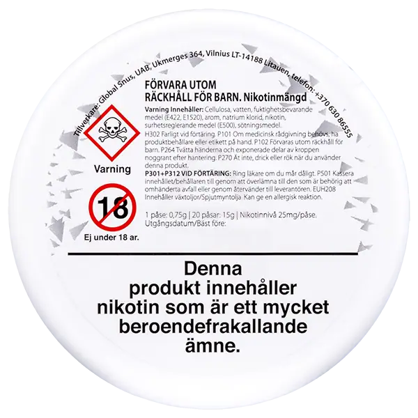 CAMO Ice Cold Mint Extra Strong 25 mg