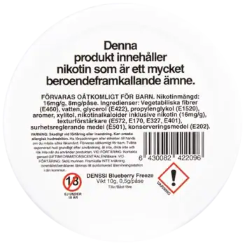 Denssi Blueberry Freeze 8 mg