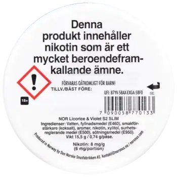 NOR Licorice & Violet 6 mg